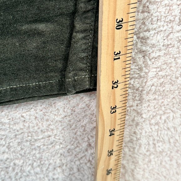 Monfrere Velvet Slim Straight Jeans Green Size 34x32 Classic Comfy - Picture 13 of 14